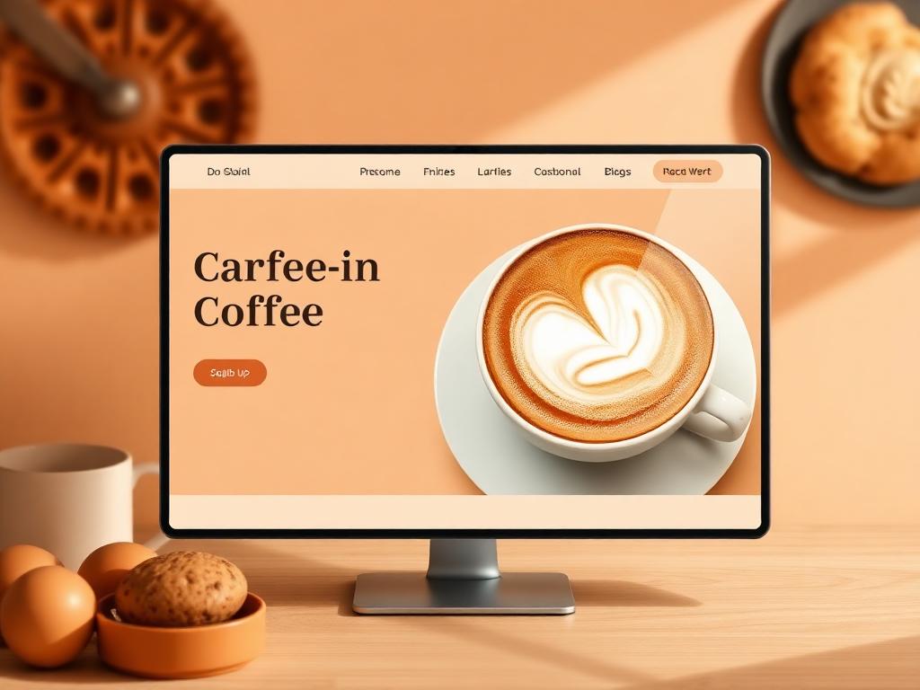 Cafés & Restaurants website example