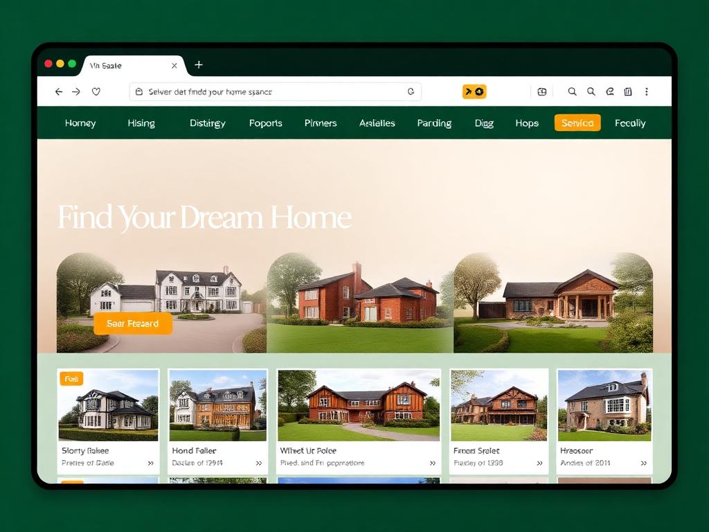 Estate Agents website example