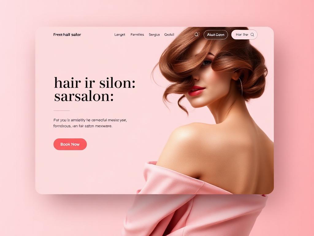 Hair & Beauty Salons website example