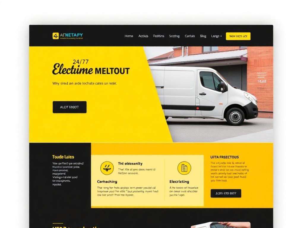 Plumbers & Electricians website example